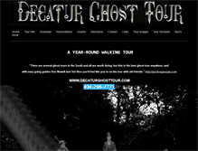 Tablet Screenshot of decaturghosttour.com